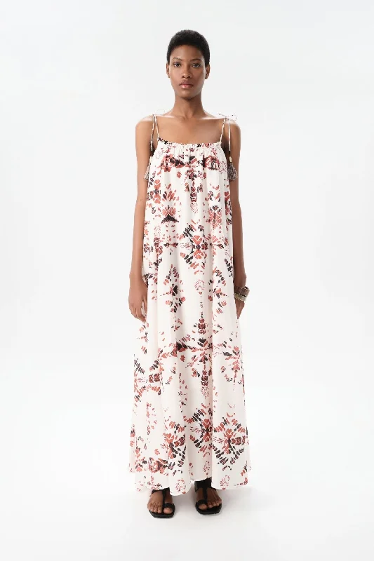 Ceibo Calendula  Cover Up Long Dress Monochromatic Office Style