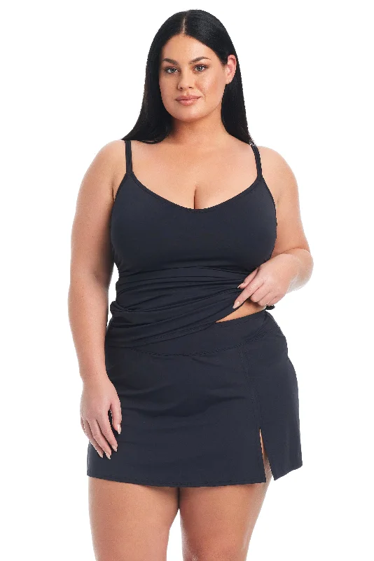 Kore High Waist Skirted Bottom Plus Laid - back Women's Vibe