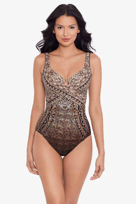 Cappadocia Criss Cross Escape One Piece Swimsuit Feminine Women's Style 