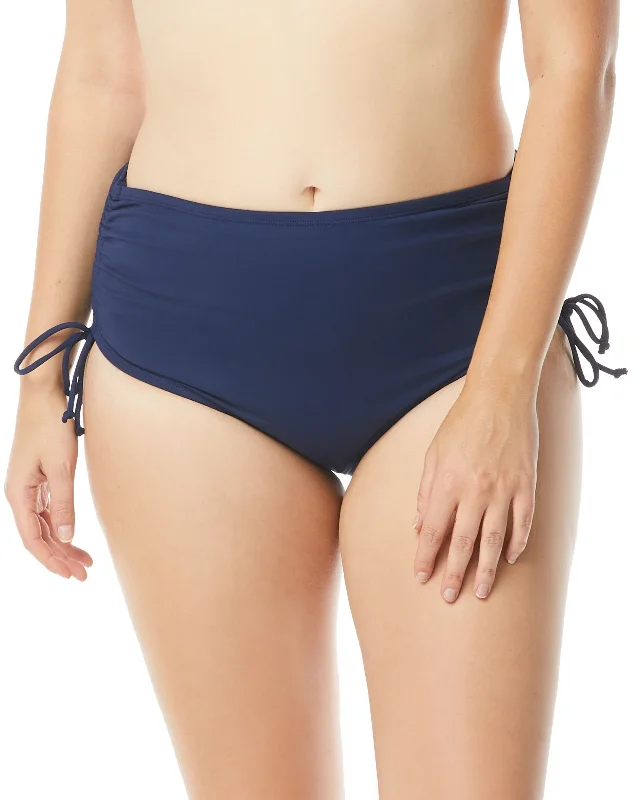 2024 Beach House Women's Solid Plus Size Hayden Adjustable High Waist Bottom - Hw58013 Artistic Women's Hand - painted