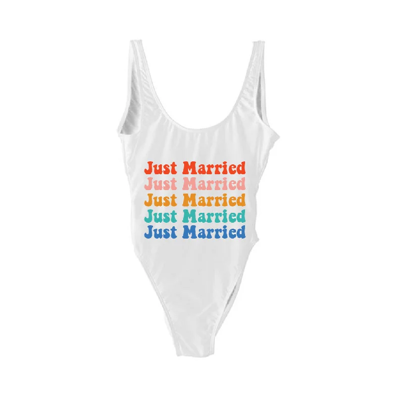 JUST MARRIED multi-color [SWIMSUIT] Casual Women's Loose - fitting