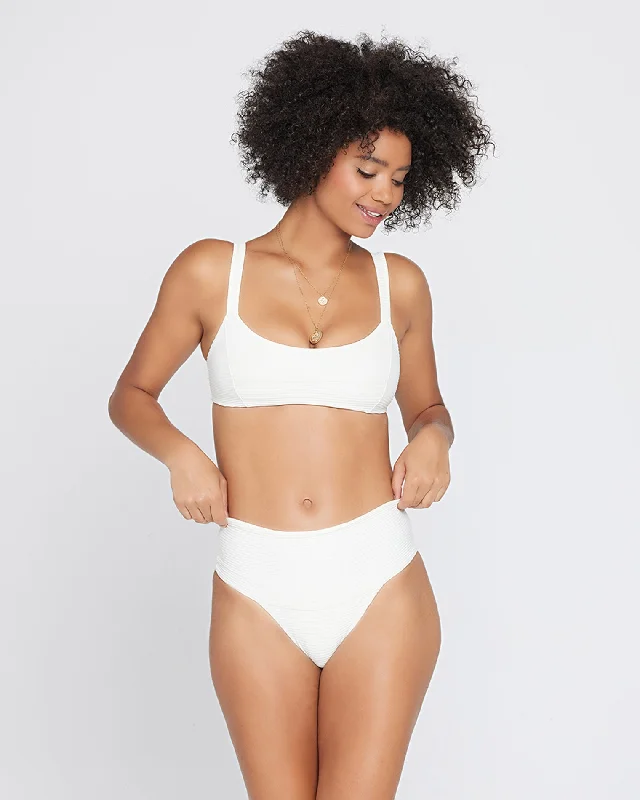 Eco Chic Repreve® Jess Bikini Top - Cream Refined Women's 