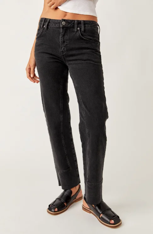 Free People Risk Taker Mid Rise Jeans - Main Squeeze Confident Women's Power