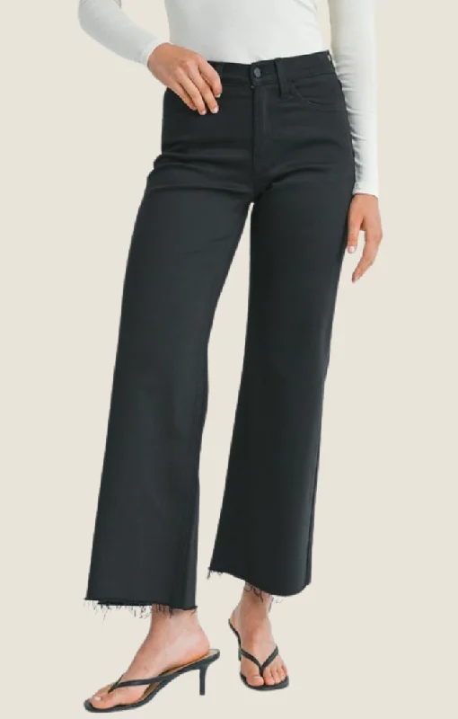 Maeli Black Denim Jeans Sporty Women's Tennis