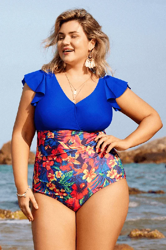 HN Women Plus Size Ruched Bathing Suit V-Neck Padded Teddy Swimwear Dynamic Women's Moto HN Women Plus Size Ruched Bathing Suit V-Neck Padded Teddy Swimwear Dynamic Women's Moto