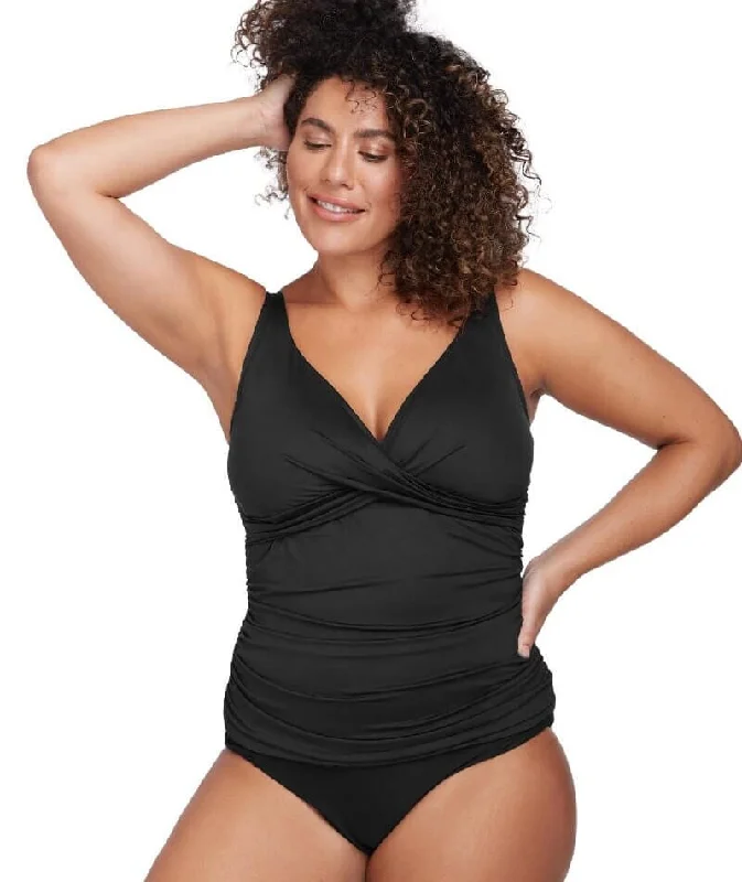 Artesands Recycled Hues Delacroix D-G Cup Wire-free Tankini Top - Black Cozy Women's Sherpa - lined Artesands Recycled Hues Delacroix D-G Cup Wire-free Tankini Top - Black Cozy Women's Sherpa - lined