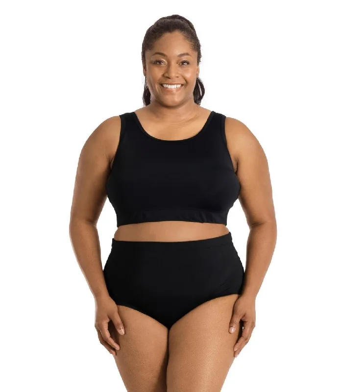 QuikEnergy Swim Bra Black Athletic Women's 