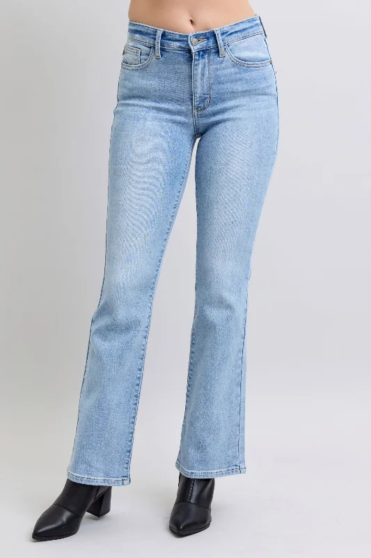 Judy Blue Mid Rise Thermal Bootcut Denim Jeans 82620 Sophisticated Women's 
