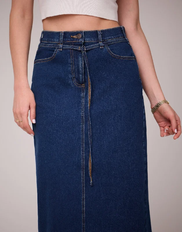 SKIRT / BLUE DAISY Refined Women's Velvet
