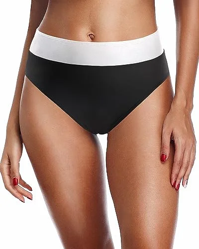 High Waist Full Coverage Tummy Control Bikini Bottom Bohemian Women's Free