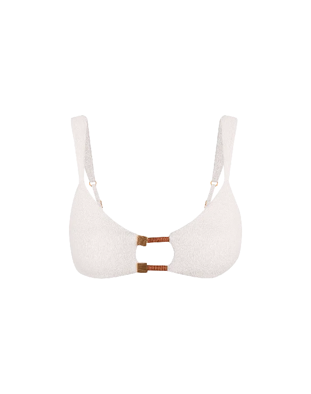 Firenze Aika Erin Top - White Monochromatic Office Style