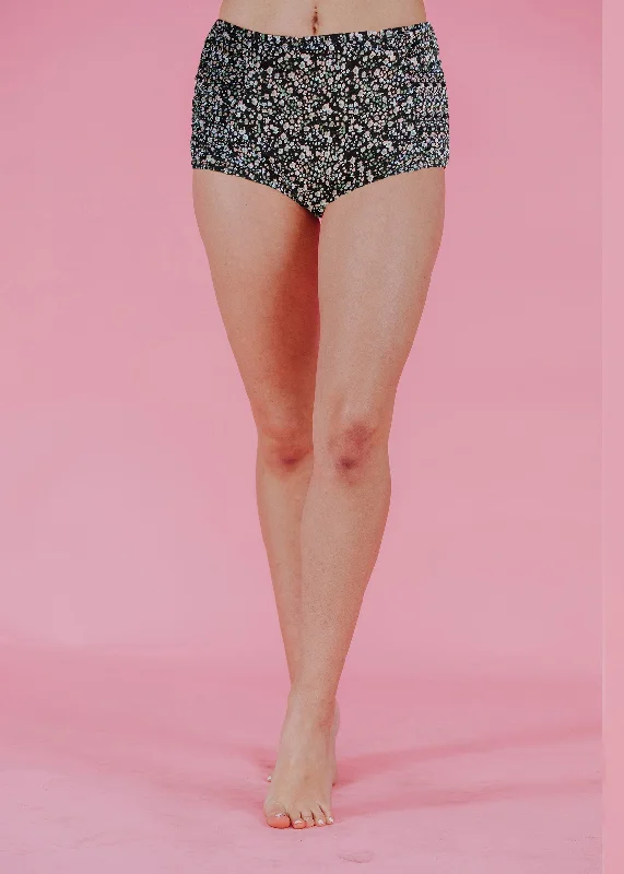 high waist shirred in wildflower Business