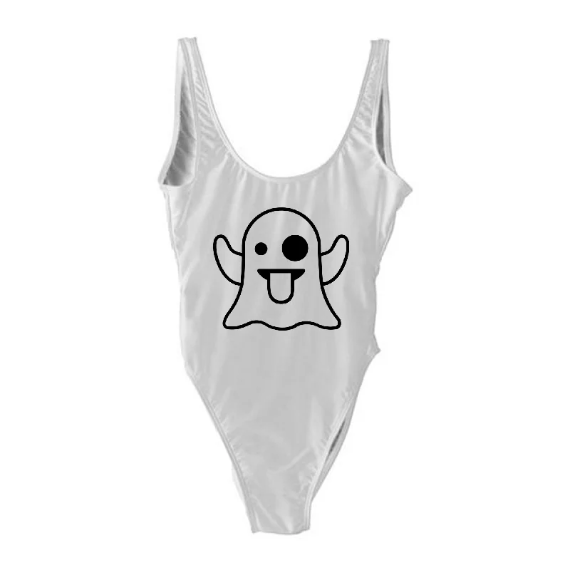 Ghost Emoji Costume [SWIMSUIT] Stylish Women's Neon