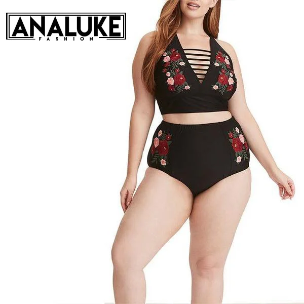 Colorful Flower Push Up Swimsuit Relaxed Women's 