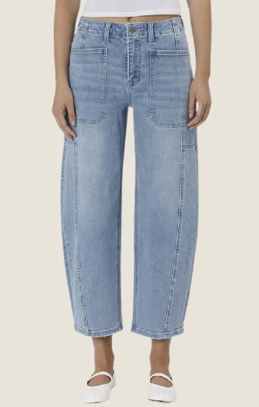 Frankie Light Denim Barrel Jeans Sustainable Organic