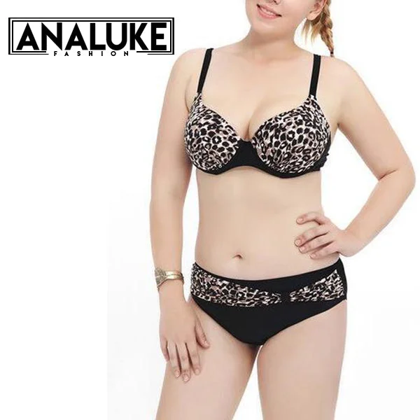 2018 Halter Leopard Push Up Swimsuit Scandinavian