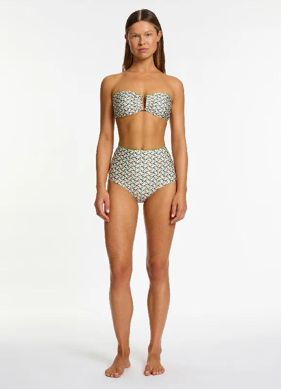 Acacia High Waist Bikini Bottom - Multi purpose