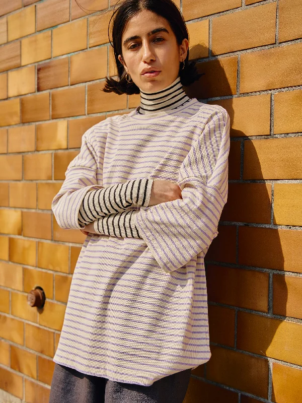 SYSTEME lilac & cream Geometric