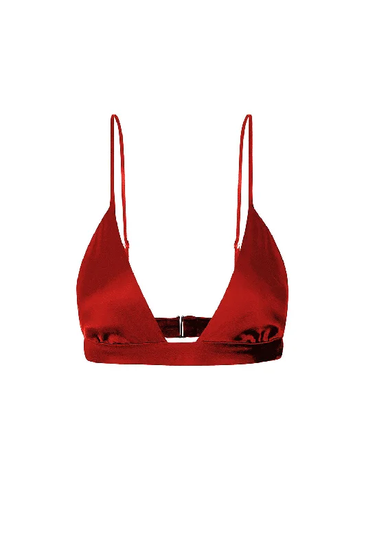 Silk Triangle Bra - Crimson Cool Women's Skate