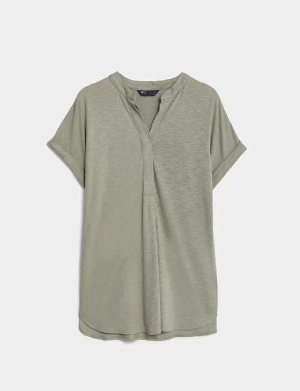 Jersey Regular Fit Top Artistic Women's Hand - painted