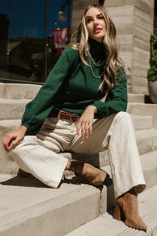 Nielsen Turtleneck Sweater | Emerald performance