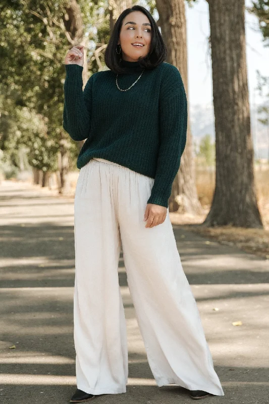 Fallon Sweater | Dark Green Contemporary 
