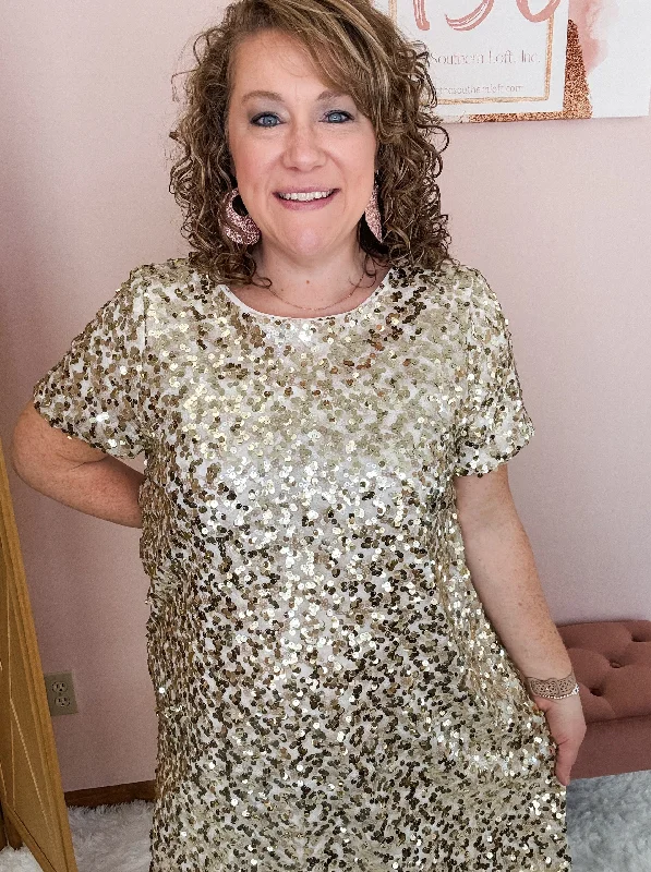 Dress Me In Sequins Sharp Women's Italian