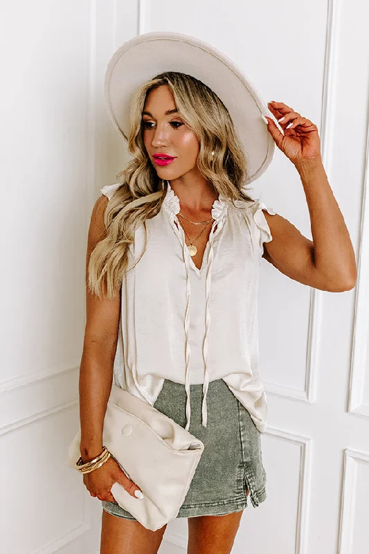 Prelude Shift Top In Ivory Modern Women's Tech