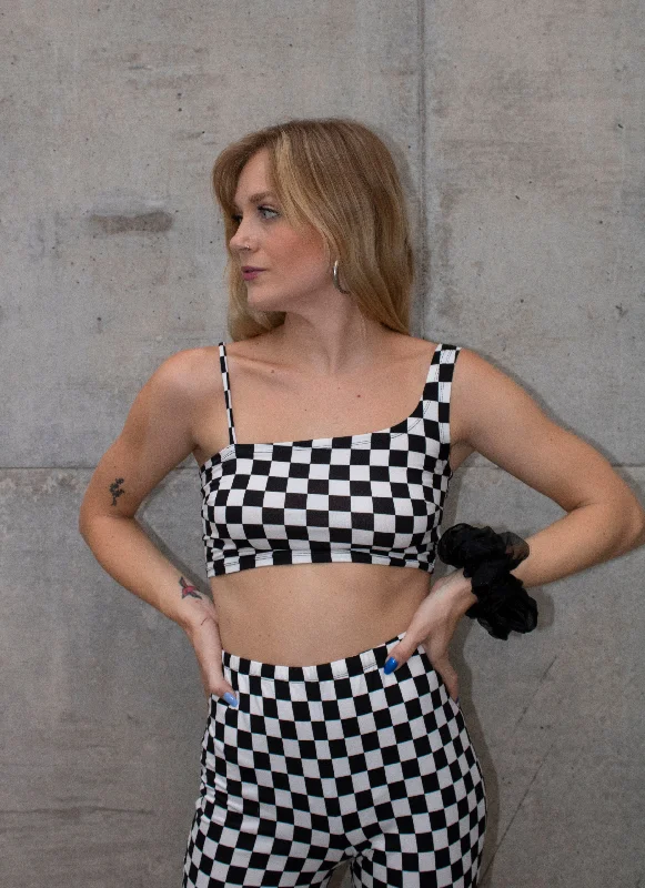Checkered Maddy Top Bohemian Women's Free