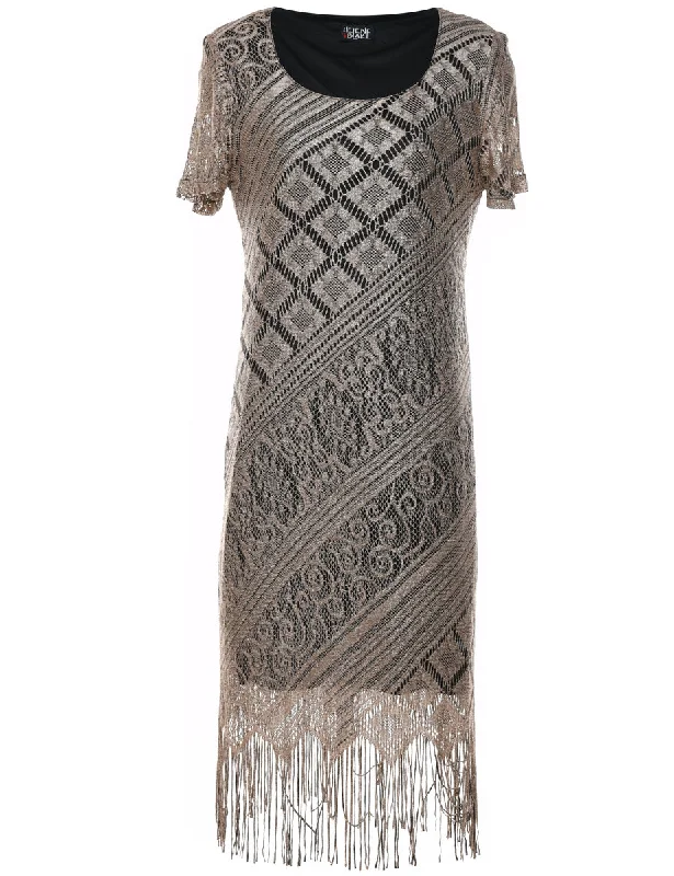 Light Brown Evening Dress - M Modern Women's Tech