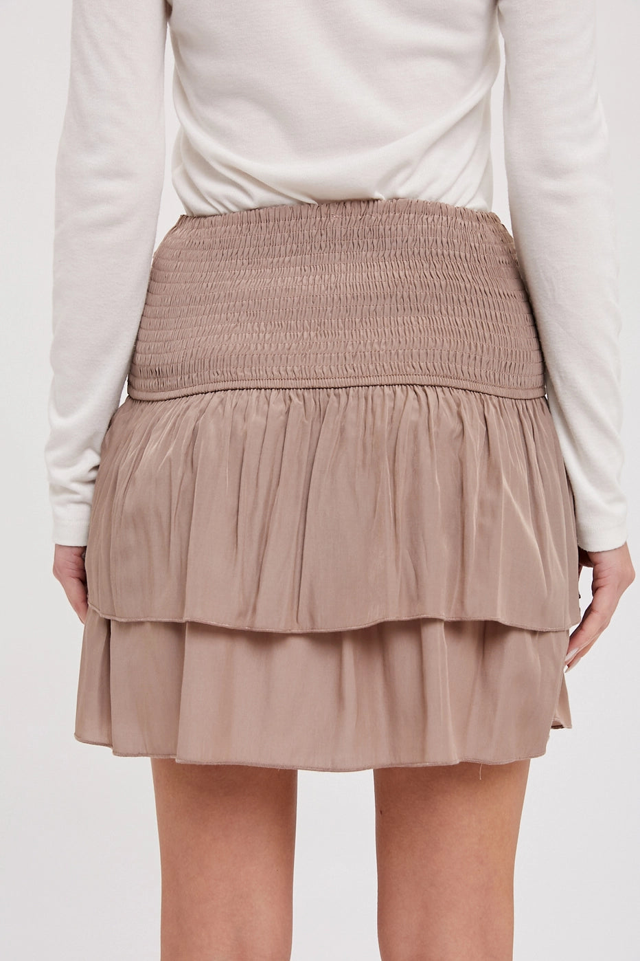 Bow Multi Top Taupe Scandinavian