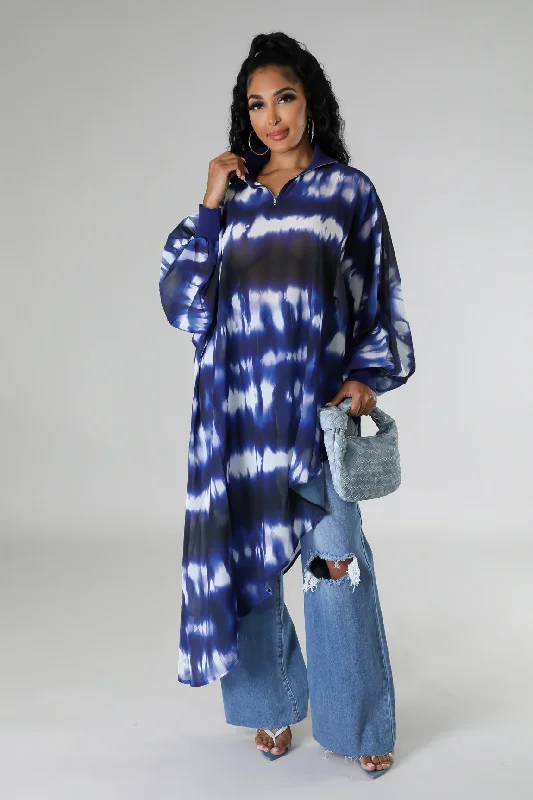 Collen Tunic Top Casual Women's Loose - fitting