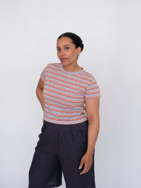 BROOK rust stripe t-shirt Disco