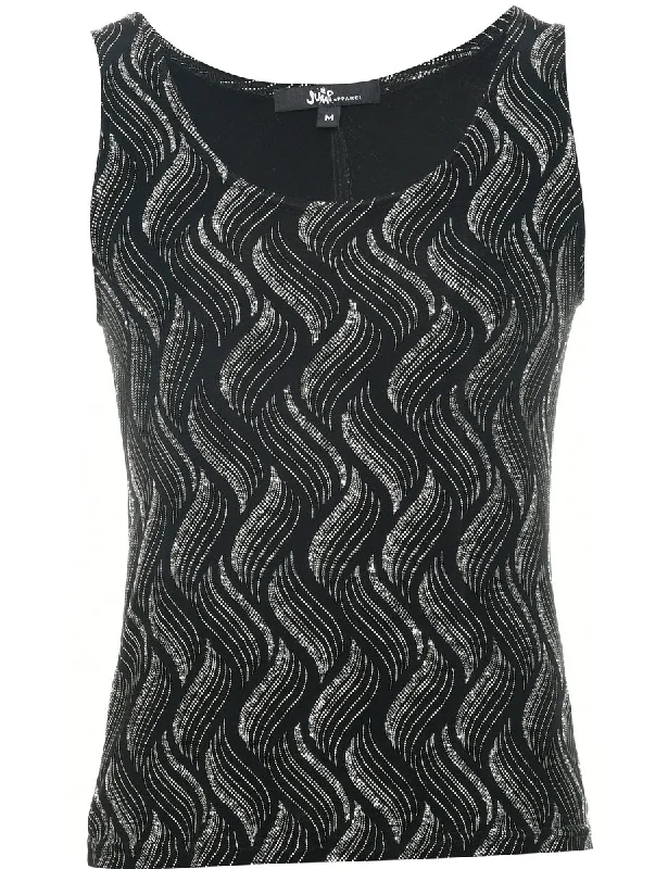 Metallic Finish Evening Top - XS Youthful Women's Pop