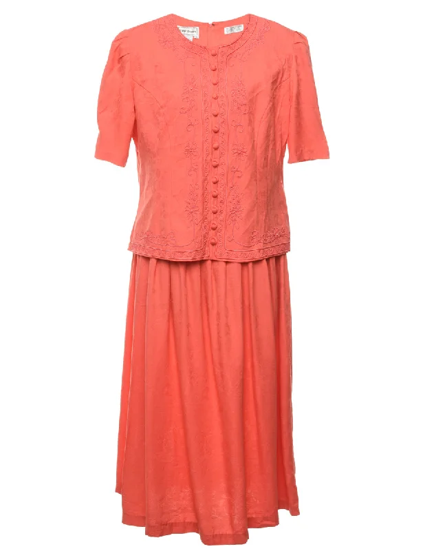 Embroidered Maxi Dress - L Street