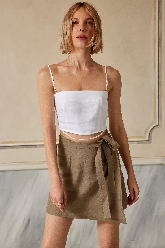 Come Rain or Shine Linen Blouse Compression