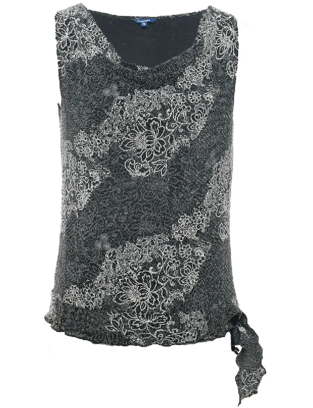 Floral Evening Top - M European
