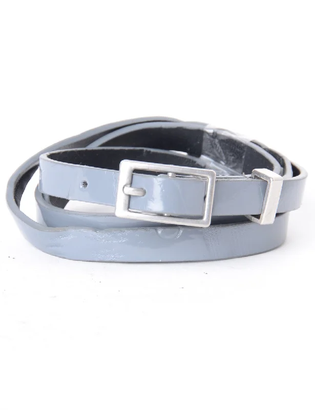 Leather Skinny Belt - M Streetwear Style for 