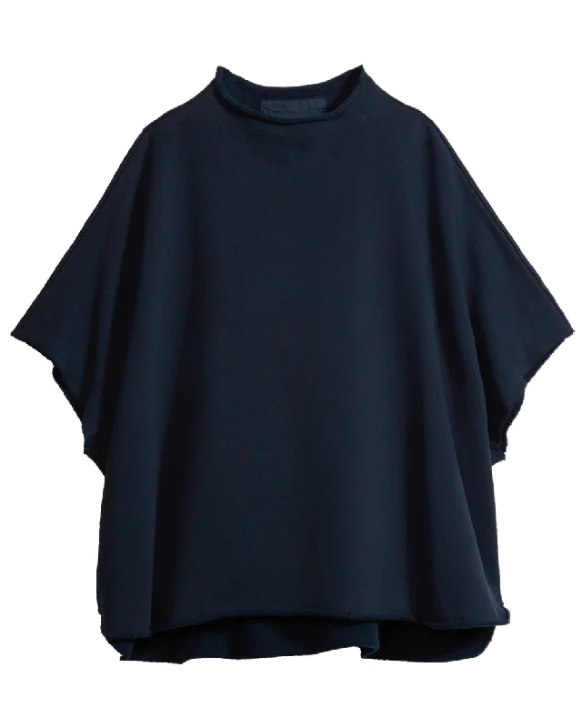 British Royal Navy Audrey Funnel Neck Capelet Sophisticated Women's Tailored