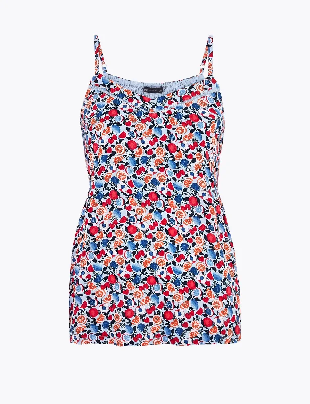 Fruit Print Sleeveless Camisole Top Trendy Women's Oversized