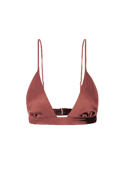Silk Triangle Bra -  Sedona Country