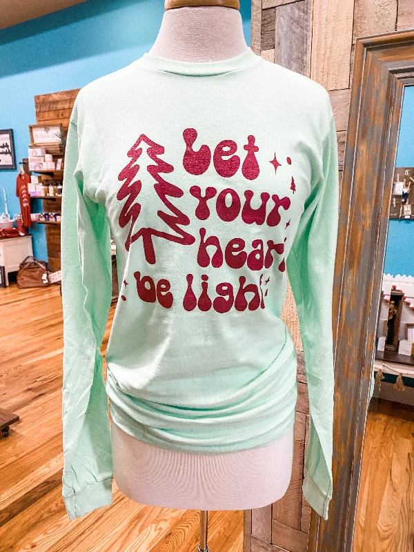 Let Your Heart Be Light Tee Preppy Women's College