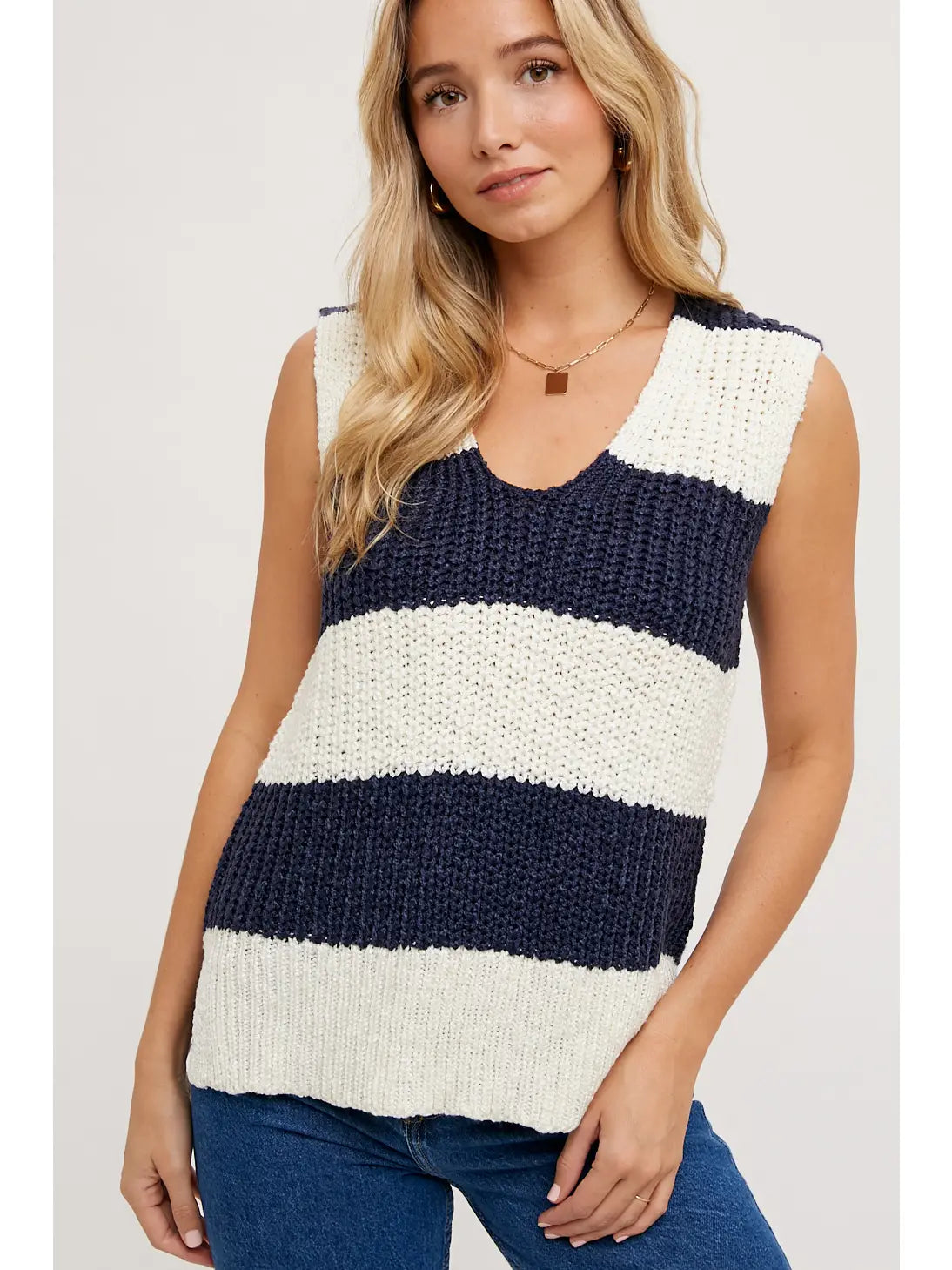 In The Navy Sweater Tank Sharp Women's Italian