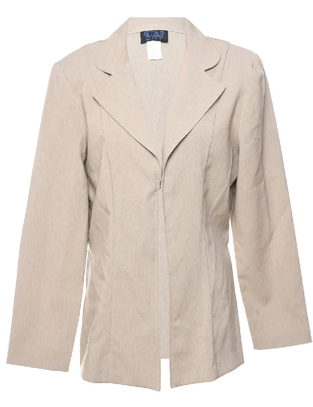 Off-White Classic Structured Bow Detail Jacket - L Casual Women's Loose - fitting