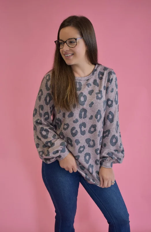 Making It Work Leopard Tunic Earthy Women's Hemp - based