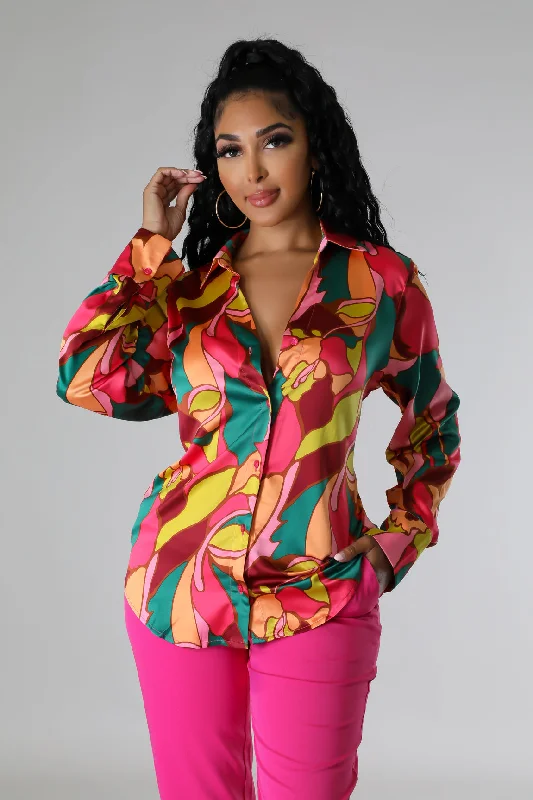 Saffron Babe Top Refined Women's Velvet