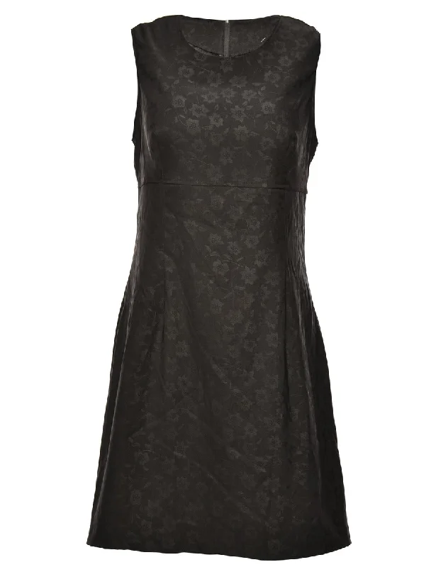 Midi Length Black Dress - L Gym