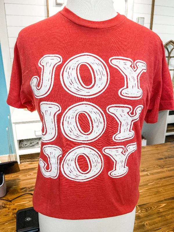 Joy Joy Joy Graphic Tee Trendy Women's 