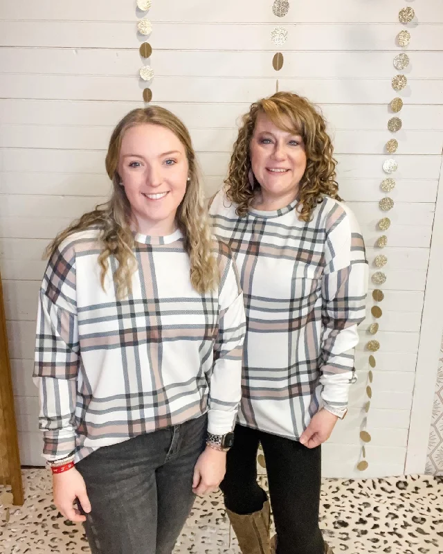Breaking The Mold Plaid Top Dynamic Women's Moto