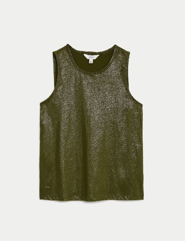 Pure Cotton Sparkly Vest Dapper Women's Bow - adorned
